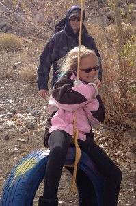 girl on swing