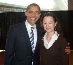 President Barack Obama and Tammy Soong in Reno