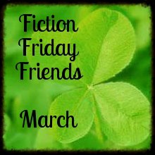 Friday Fiction Friends Logo for March -- a shamrock 