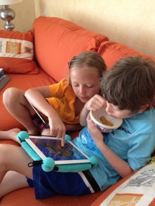 Kids on iBallz iPad