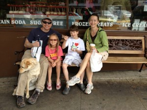 Family at the Sweet Shop, Ashland, OR