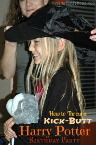 How to Throw a Kick Butt Harry Potter Birthday Party -- Little girl in sorting hat