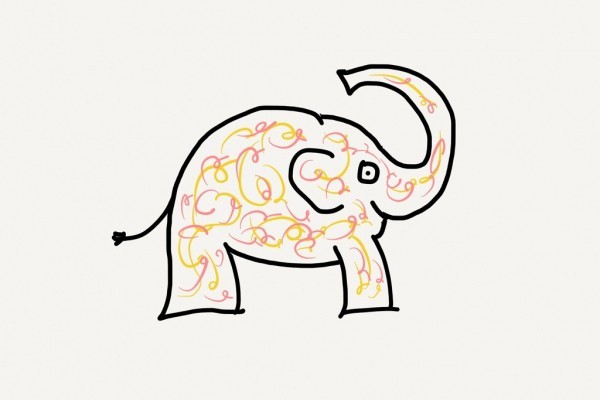 Pink and Yellow Elephant Tattoo - "What to think about before getting a tattoo"